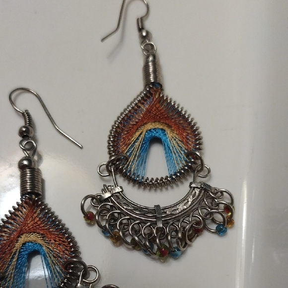 Bohemian And Dreamcatcher Beaded Earrings Set - Picture 3 of 8